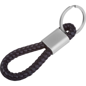 Porte-clés en métal avec cordon en PU ERNEST