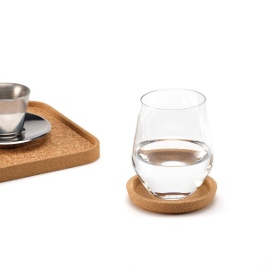 Sous-verre rond Ravel en liège avec rebord. Fabriqué au Portugal. 5