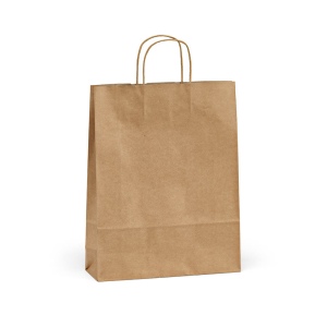 Sac kraft recyclé Vesuvio L marron. 115g/m². Fabriqué au Portugal 2