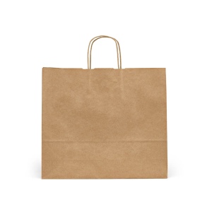 Sac kraft recyclé brun Vesuvio XL, 115g/m². Fabriqué au Portugal. 3