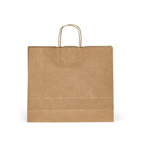 Sac kraft recyclé brun Vesuvio XL, 115g/m². Fabriqué au Portugal. 4