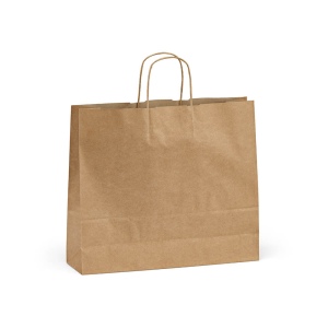 Sac kraft recyclé brun Vesuvio XL, 115g/m². Fabriqué au Portugal. 5