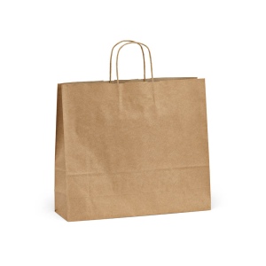 Sac kraft recyclé brun Vesuvio XL, 115g/m². Fabriqué au Portugal.