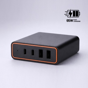 Opti Power GaN chargeur de bureau 65W (tour de charge à 4 ports) 4
