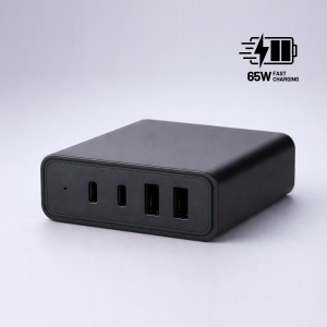 Opti Power GaN chargeur de bureau 65W (tour de charge à 4 ports)