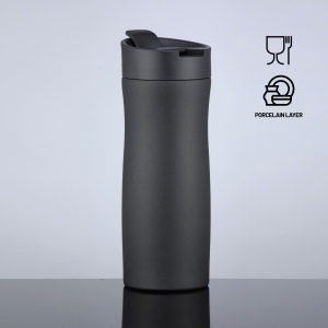 Nordic mug isotherme avec couche de cuivre et revêtement en porcelaine, 630 ml