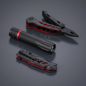 Optima Multiset : multitool, couteau de secours et petite lampe torche 6