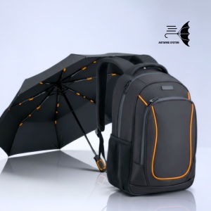 Ensemble dynamic : sac à dos business 15” et parapluie automatique 4