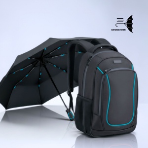 Ensemble dynamic : sac à dos business 15” et parapluie automatique 8