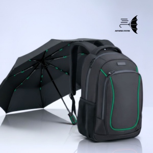 Ensemble dynamic : sac à dos business 15” et parapluie automatique 7
