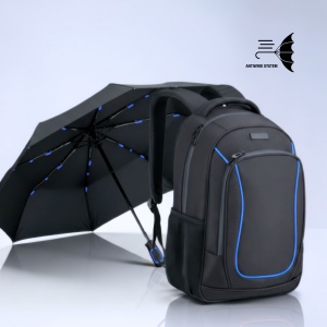 Ensemble dynamic : sac à dos business 15” et parapluie automatique 6