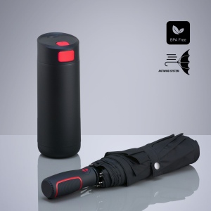 Dynamic Set : mug à café 450 ml et parapluie automatique 5