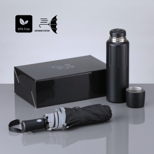 Scandic Set III : thermos sous vide 750 ml et parapluie automatique