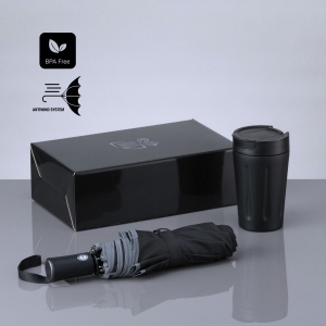 Travel set : mug isotherme 350 ml et parapluie automatique 2