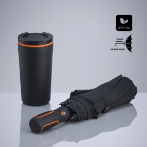 Travel Set : mug isotherme 370 ml et parapluie automatique 3