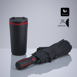 Travel Set : mug isotherme 370 ml et parapluie automatique 4