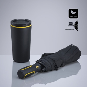 Travel Set : mug isotherme 370 ml et parapluie automatique 2