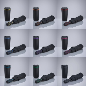 Travel Set : mug isotherme 370 ml et parapluie automatique