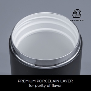 Porcelain Set : mug isotherme 630 ml et récipient alimentaire 800 ml avec revêtement en porcelaine 7