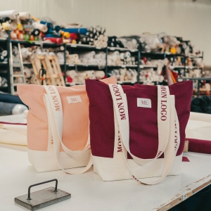 Sac avec soufflet de fond double en coton 5
