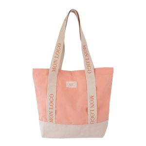 Sac avec soufflet de fond double en coton