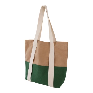 Sac en coton bicolore avec des anses lâches 7