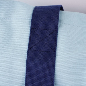 Sac en coton bicolore avec des anses lâches 8