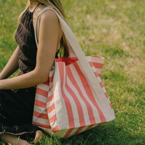 Sac cabas carré en coton avec doublure 2