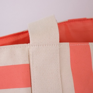Sac cabas carré en coton avec doublure 5