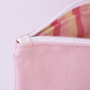 Trousse plate en coton avec doublure 6