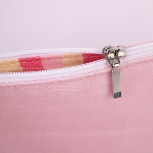 Trousse plate en coton avec doublure 7