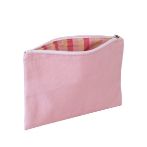 Trousse plate en coton avec doublure