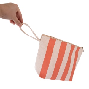 Trousse soufflet de fond en coton avec sangle 3