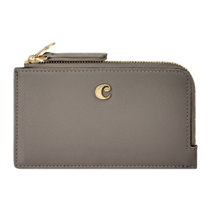 Porte-cartes zip Séraphine Taupe 2
