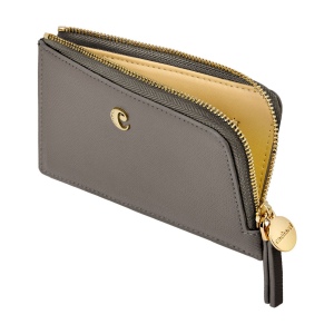 Porte-cartes zip Séraphine Taupe 3