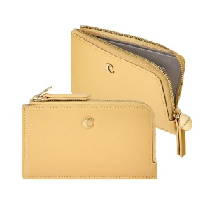 Porte-cartes zip Séraphine Yellow