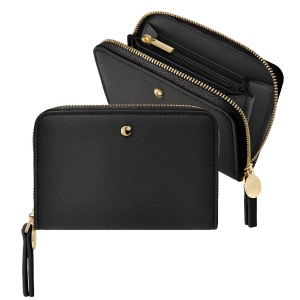 Portefeuille zip Séraphine Black
