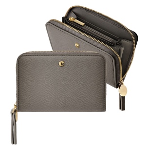 Portefeuille zip Séraphine Taupe