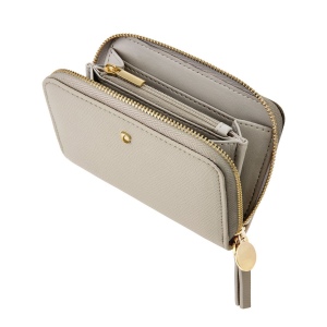 Portefeuille zip Séraphine Light Grey 3