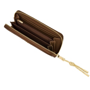 Portefeuille voyage Philomène Camel 3