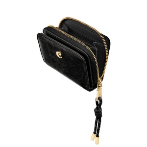 Portefeuille avec flap Philomène Black 3