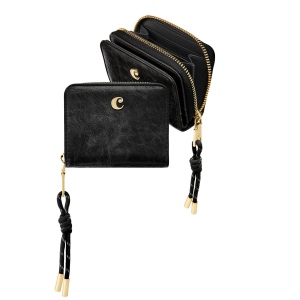 Portefeuille avec flap Philomène Black