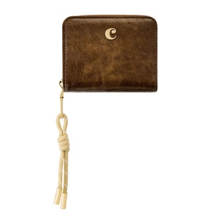 Portefeuille avec flap Philomène Camel 2