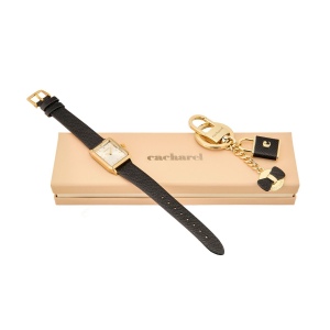 Parure Séraphine Black (porte-clefs & montre)