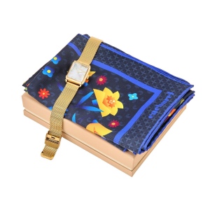 Parure Philomène (montre & foulard)