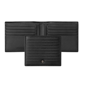 Portefeuille-cartes Interlace Black