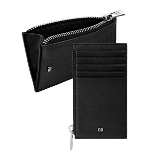 Porte-cartes zip Jefferson Black