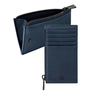 Porte-cartes zip Jefferson Dusk Blue