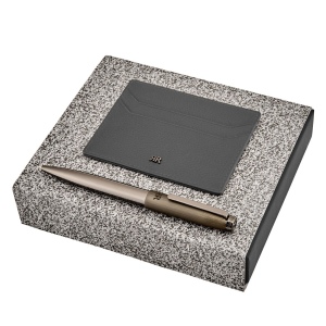 Parure CERRUTI 1881 (stylo bille & porte-cartes)