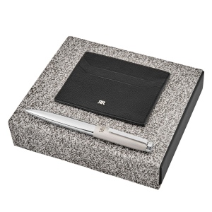Parure CERRUTI 1881 (stylo bille & porte-cartes)
